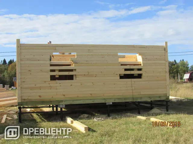 Строительство дома из бруса по проекту ДБ18 в Истринском районе, фото 10 из 25