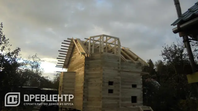 Строительство дома из бруса по проекту ДБ16 г.Кубинка, фото 14 из 18