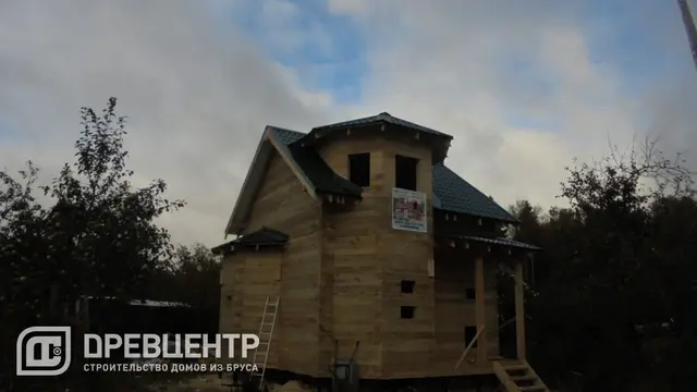 Строительство дома из бруса по проекту ДБ16 г.Кубинка, фото 16 из 18