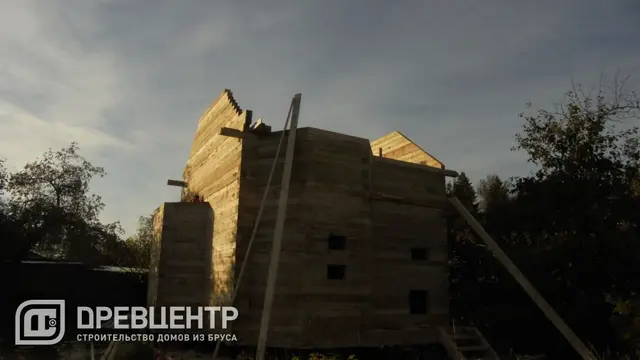 Строительство дома из бруса по проекту ДБ16 г.Кубинка, фото 10 из 18