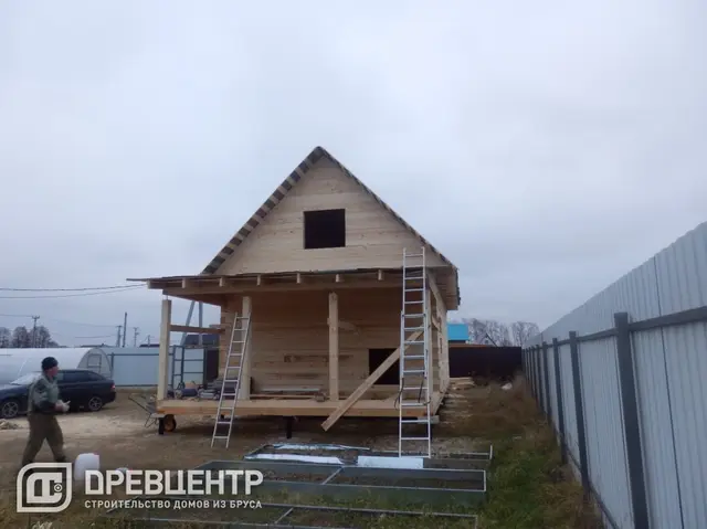 Строительство дома из бруса по проекту ДБ24 в Раменском районе с.Михеево, фото 16 из 16
