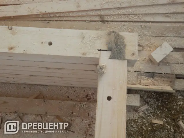 Строительство дома из бруса по проекту ДБ24 в Раменском районе с.Михеево, фото 8 из 16