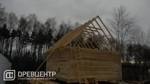 Строительство дома из бруса по проекту ДБ59 в Раменском районе, фото 11 из 13