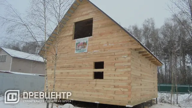 Строительство дома из бруса по проекту ДБ59 в Раменском районе, фото 12 из 13