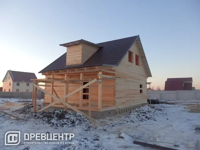 Строительство дома по проекту ДБ 89 в Воскресенском районе д.Конобеево, фото 13 из 14