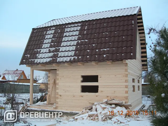 Строительство дома из бруса 6х6 в Солнечногорском районе д.Чашниково, фото 11 из 11