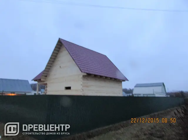 Строительство дома из бруса по проекту ДБ91 в Ступинском районе СНТ "Ветеран", фото 12 из 12