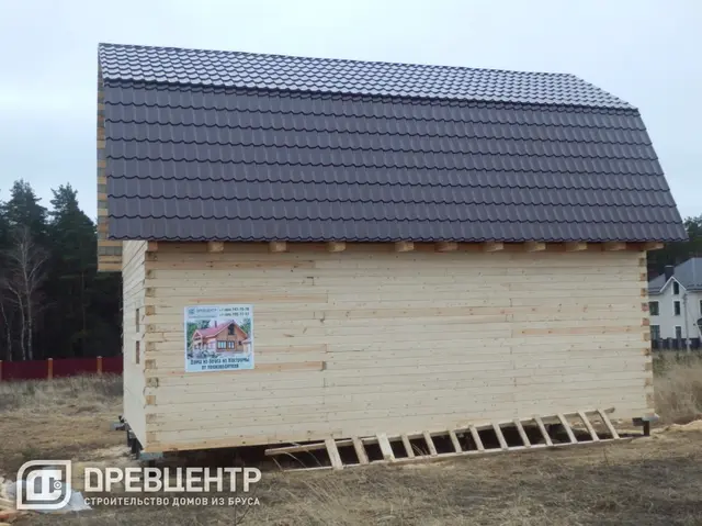 Строительство дома из бруса по проекту ДБ89 в Заокском районе, фото 14 из 15
