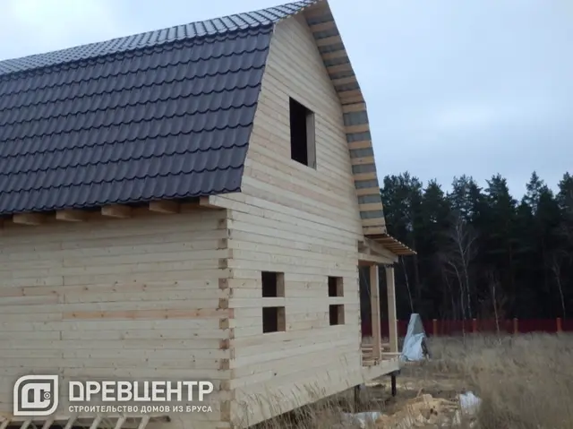 Строительство дома из бруса по проекту ДБ89 в Заокском районе, фото 15 из 15