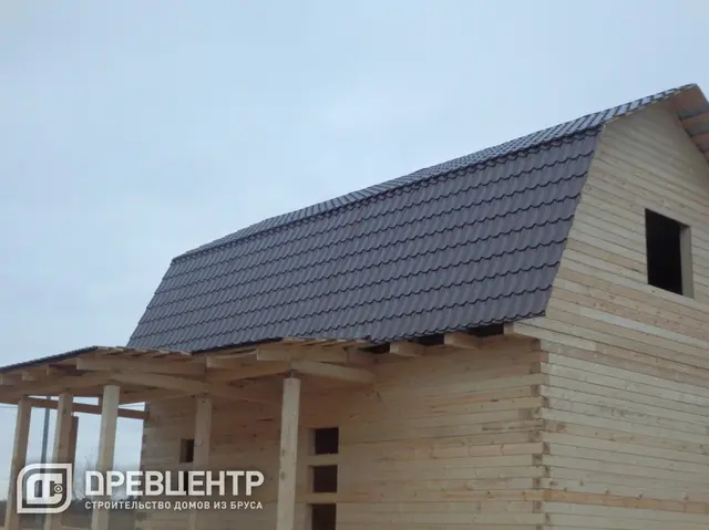 Строительство дома из бруса по проекту ДБ89 в Заокском районе, фото 11 из 15