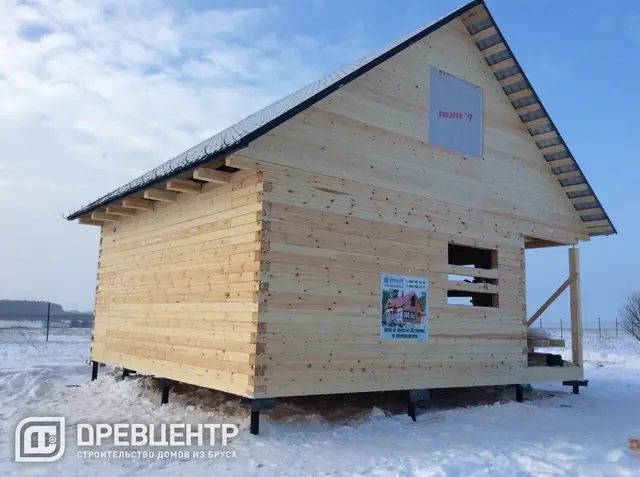 Строительство дома из бруса по проекту ДБ109 в Серпуховском районе, фото 8 из 9
