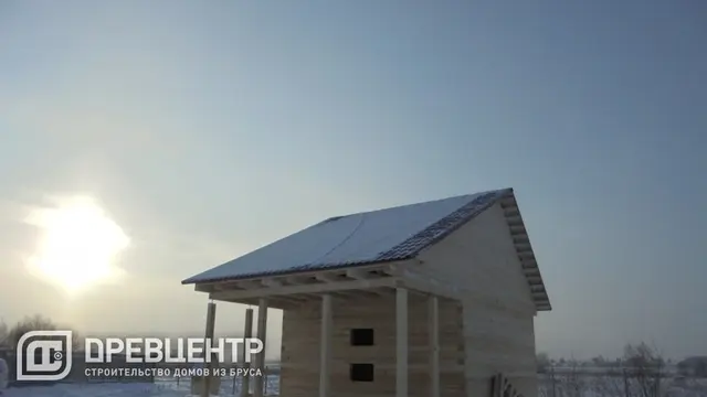Строительство дома из бруса по проекту ДБ10 в Павловском Посаде., фото 11 из 12