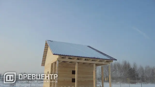 Строительство дома из бруса по проекту ДБ10 в Павловском Посаде., фото 10 из 12