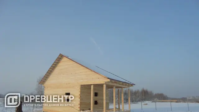Строительство дома из бруса по проекту ДБ10 в Павловском Посаде., фото 9 из 12