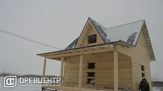 Строительство дома из бруса по проекту ДБ56 в Лосино - Петровском., фото 18 из 18