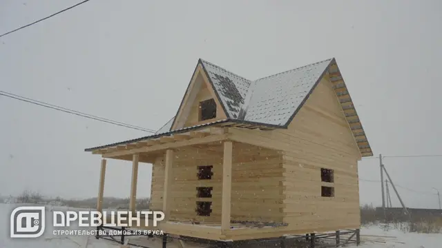 Строительство дома из бруса по проекту ДБ56 в Лосино - Петровском., фото 15 из 18
