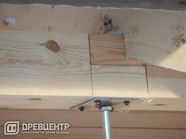Строительство дома из бруса по проекту ДБ94 в Клинском районе МО, фото 11 из 17