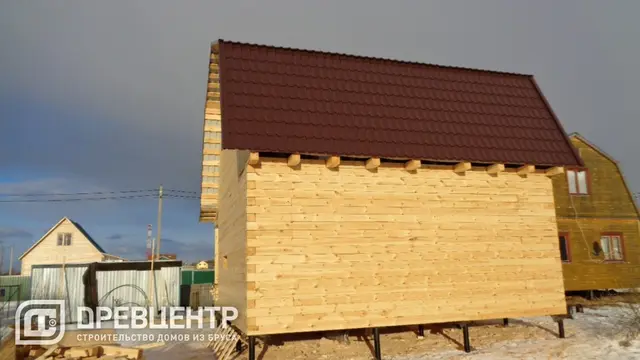 Строительство дома из бруса по проекту ДБ60 в г.Талдом, фото 18 из 20