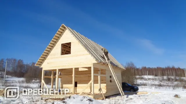 Строительство дома из бруса по эскизу заказчика в Дмитровском районе., фото 11 из 13