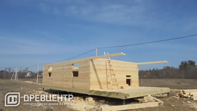 Строительство дома из бруса по проекту ДБ24 в Можайском районе д.Денисьево, фото 8 из 15
