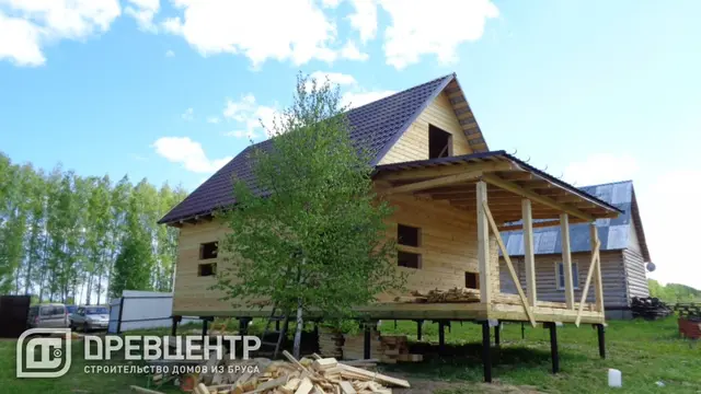 Строительство дома из бруса по проекту ДБ24 в Каширском районе ., фото 12 из 16