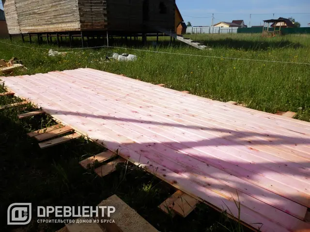 Строительство дома из бруса по проекту ДБ31 в Боровском районе Калужской области, фото 16 из 24