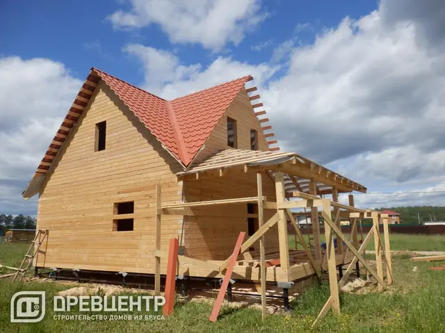 Строительство дома из бруса по проекту ДБ31 в Боровском районе Калужской области, фото 20 из 24