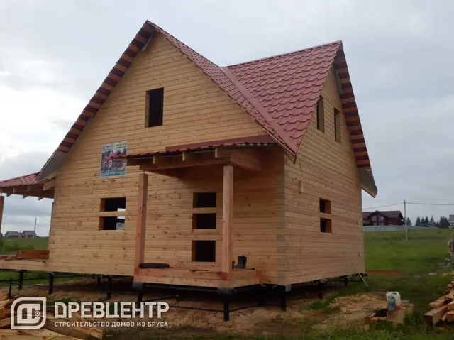 Строительство дома из бруса по проекту ДБ31 в Боровском районе Калужской области, фото 23 из 24