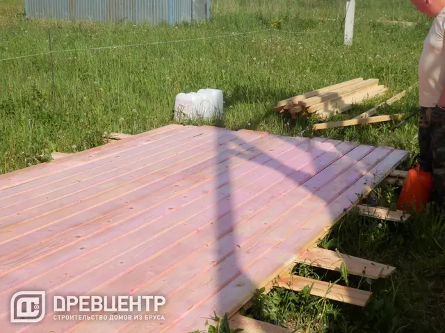 Строительство дома из бруса по проекту ДБ31 в Боровском районе Калужской области, фото 15 из 24