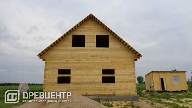 Строительство дома из бруса 8х10 в Сергиево - Посадском районе, фото 8 из 9