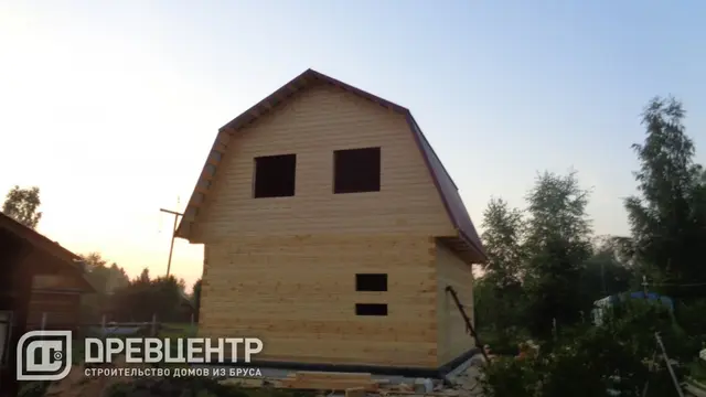 Строительство дома из бруса 6х8 в Талдомском районе д.Устье - Стрелка, фото 17 из 17