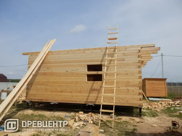 Строительство дома из бруса по проекту ДБ4 в Петушинском районе Владимирской области, фото 9 из 21