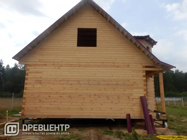 Строительство дома из бруса по проекту ДБ4 в Петушинском районе Владимирской области, фото 18 из 21