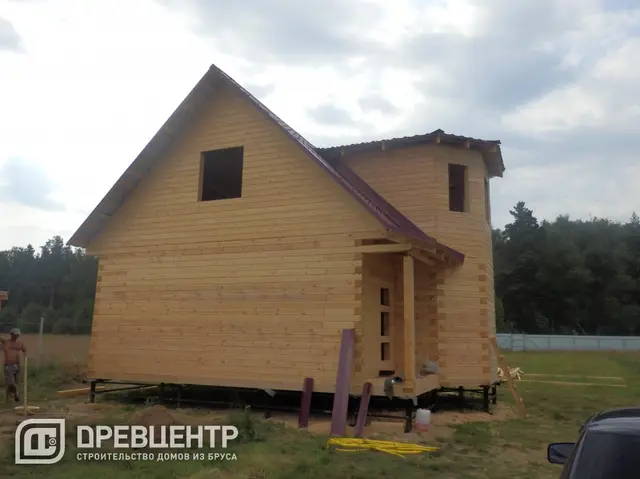 Строительство дома из бруса по проекту ДБ4 в Петушинском районе Владимирской области, фото 19 из 21