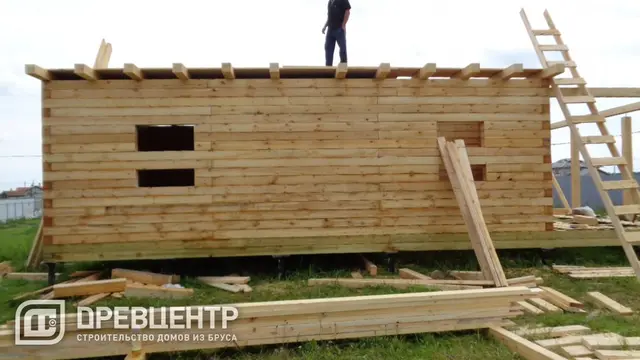 Строительство дома из бруса по проекту ДБ 24 в Чеховском районе д.Стремиловское, фото 9 из 16