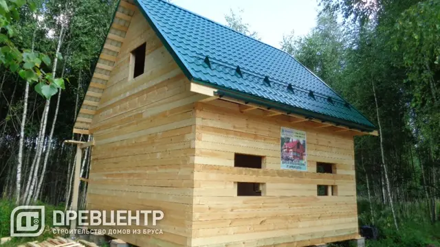 Строительство дома из бруса ДБ39 в Дмитровском районе СНТ "Яхрома Ривьер", фото 11 из 12
