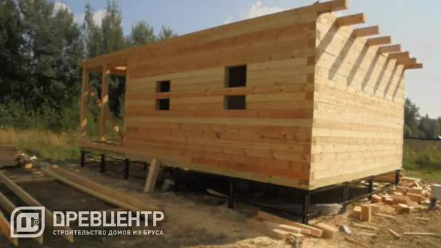 Строительство дома из бруса по проекту ДБ10 во Владимирской области г.Киржач, фото 8 из 16