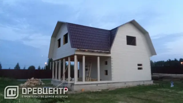 Строительство дома из бруса по проекту ДБ 104 в Павловском Посаде, фото 21 из 23