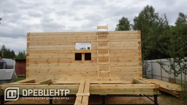 Строительство дома из бруса 6х9 в Волоколамском районе, фото 10 из 18