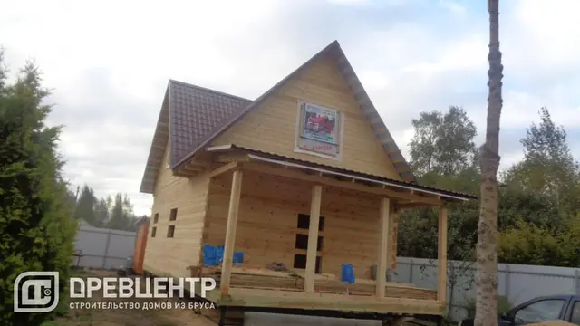 Строительство дома из бруса 6х9 в Волоколамском районе, фото 14 из 18