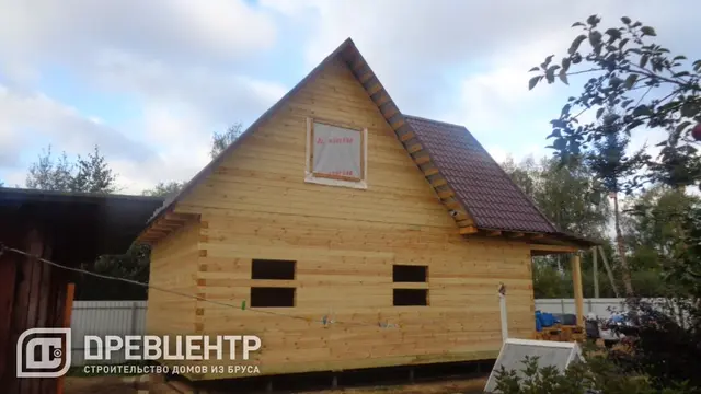 Строительство дома из бруса 6х9 в Волоколамском районе, фото 16 из 18