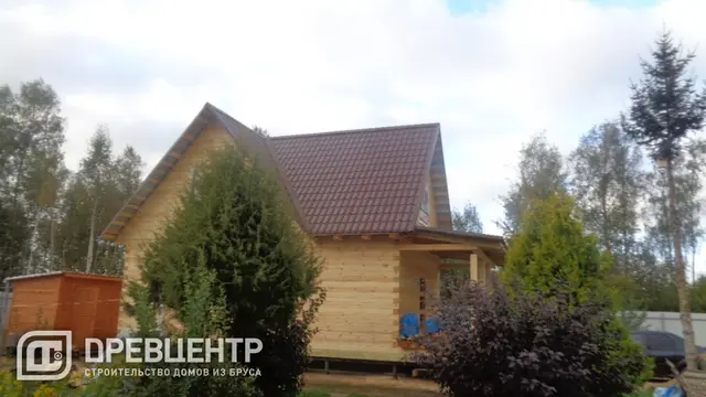 Строительство дома из бруса 6х9 в Волоколамском районе, фото 15 из 18