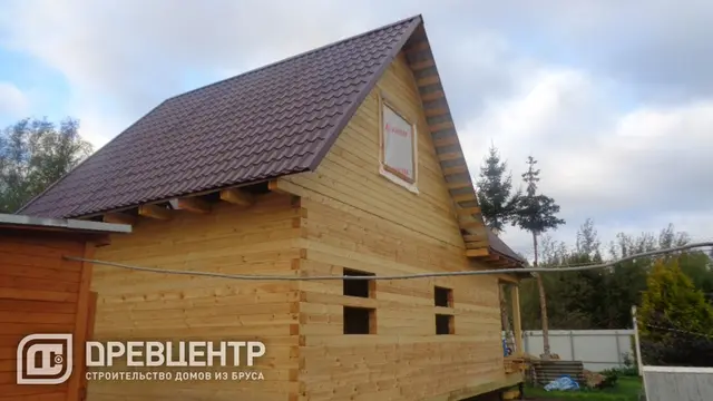 Строительство дома из бруса 6х9 в Волоколамском районе, фото 17 из 18