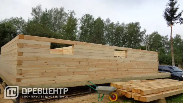 Строительство дома из бруса 6х9 в Волоколамском районе, фото 9 из 18
