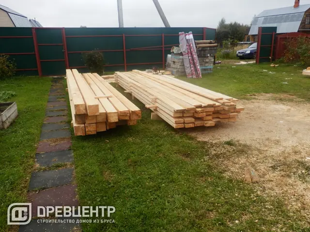 Строительство дома из бруса 8х10 в Чеховском районе., фото 10 из 16
