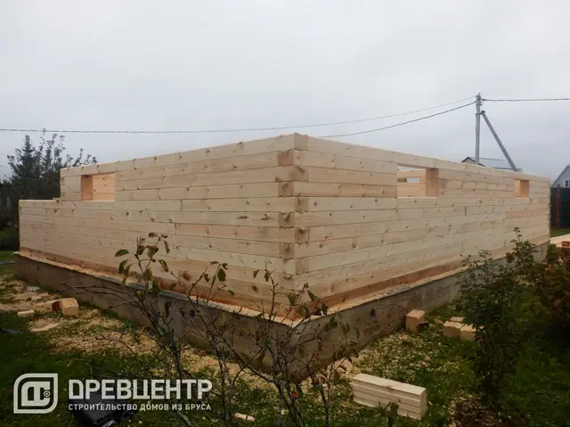 Строительство дома из бруса 8х10 в Чеховском районе., фото 9 из 16