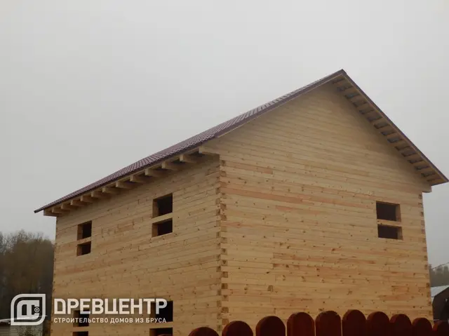 Строительство дома из бруса 8х10 в Чеховском районе., фото 15 из 16