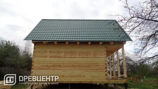 Строительство дома из бруса по проекту ДБ17 в Спас Клепиковском районе Рязанской области, фото 15 из 16