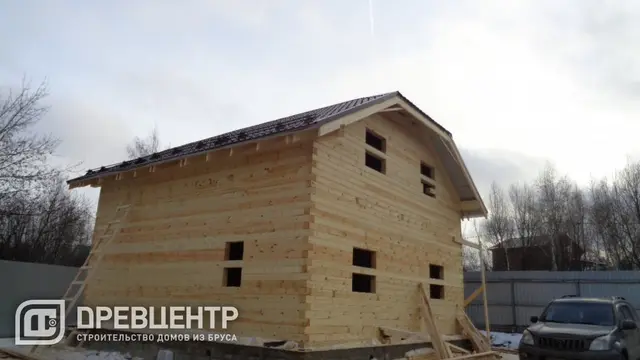 Строительство дома из бруса по проекту ДБ109 в Раменском районе д.Нижнее Велино, фото 10 из 14