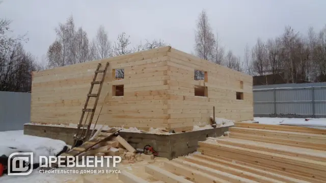 Строительство дома из бруса по проекту ДБ109 в Раменском районе д.Нижнее Велино, фото 7 из 14